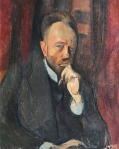 Portrait Of Nathanael Junger by Franz Noelken