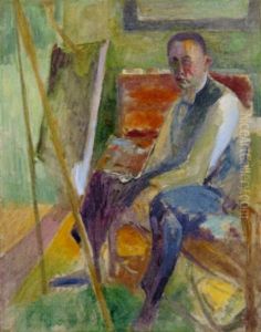 Selbstbilnis An Der Staffelei
