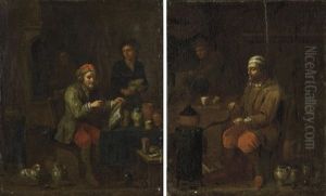 Un Apothicaire (+ Paysan Ravivant Des Braises Dans Un Interieur, Smllr; 2 Works)