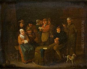 Taverne Mit Singenden Bauersleuten by Joseph Francis Nollekens