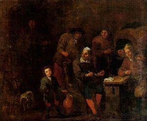 Interieur D'auberge Avec Fumeurs