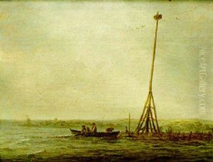 Kustenlandschaft Mit Seezeichen by Pieter Nolpe