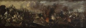 Escena De Batalla Naval by Francois de Nome