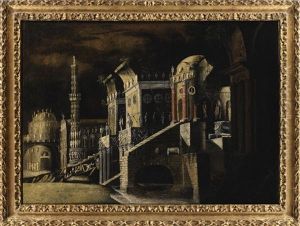 View Of An Imaginary Palace by Francois de Nome