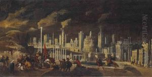 La Montee Au Calvaire by Francois de Nome