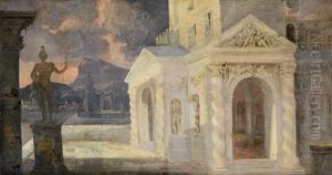 An Architectural Capriccio Of A Coastal Town An Architectural Capriccio Of A Coastal Town