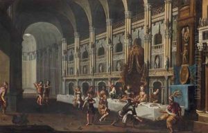 Il Banchetto Del Faraone by Francois de Nome