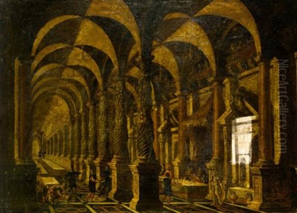 Belshazzar's Feast Within An Architectural Capriccio - view 1