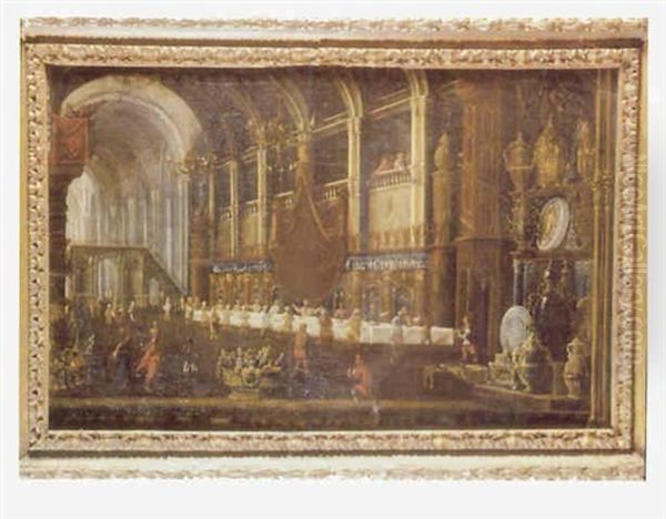 Le Festin De Balthazar Dans Un Palais Romain - view 1