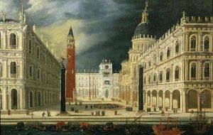 Venice, A View Of San Marco From The Bacino
