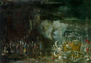 The Destruction Of The Egyptian Army In The Red Sea by Francois de Nome