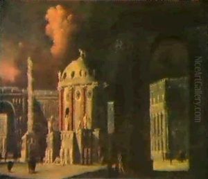 Phantasiearchitektur In Einer Imaginaren Stadt by Francois de Nome