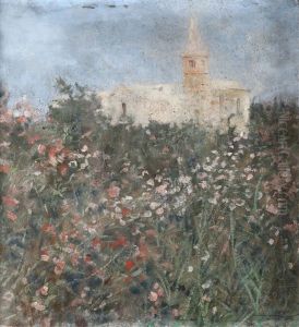 Primavera In Liguria by Plinio Nomellini