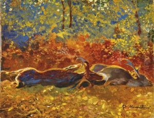 I Daini Morti by Plinio Nomellini