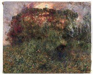 Paesaggio Boschivo Con Figure by Plinio Nomellini