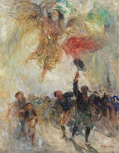 Giovinezza Vittoriosa (bozzetto Preparatorio Per La Rivoluzione Fascita)