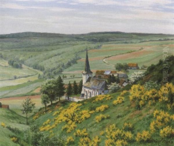 Blick Auf Das Eifeldorf Hontheim Bei Prum - view 1