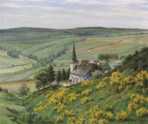 Blick Auf Das Eifeldorf Hontheim Bei Prum Blick Auf Das Eifeldorf Hontheim Bei Prum