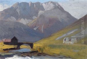 Wanneck Bei Lermoos (+ Another, Similar; 2 Works) by Max Nonnenbruch