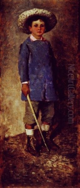 Bambino Con Cappello E Frustino - view 1