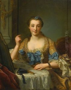 Portrait Of The Marquise De Gast by Donat Nonotte