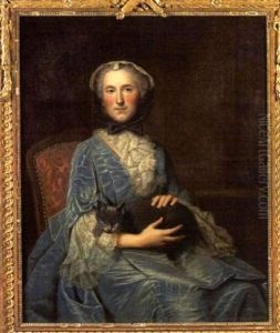 Portrait De Femme Au Chat