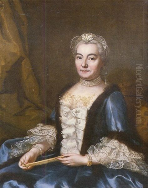 Portrait De Madame De Brosse, Fille De Monsieur Briasson Echevin Lyonnais - view 1