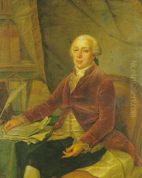 Portrait D'homme A Son Bureau - view 1
