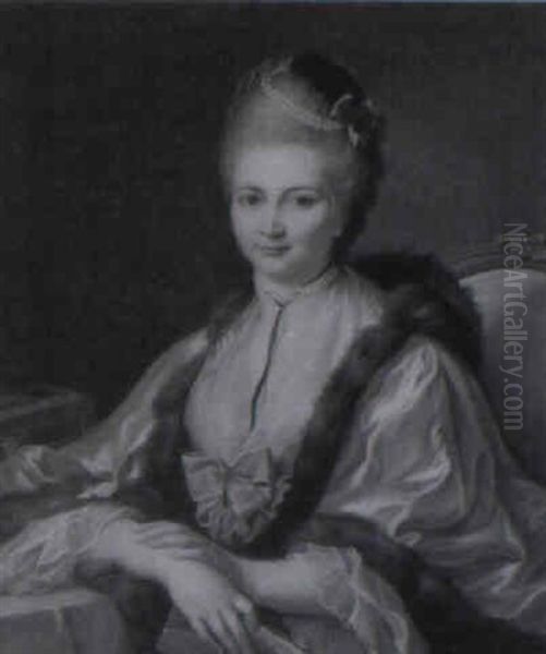 Portrait De Jeune Femme Au Collier De Perles - view 1