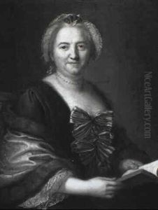 Portrait De Femme Au Ruban Bleu