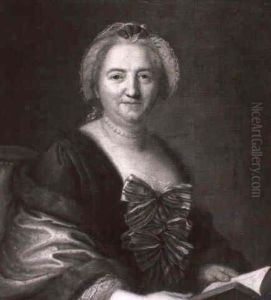 Portrait De Femme Au Ruban Bleu
