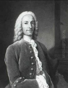 Portrait Of A Gentleman [&] Portrait Of A Lady by Donat Nonotte