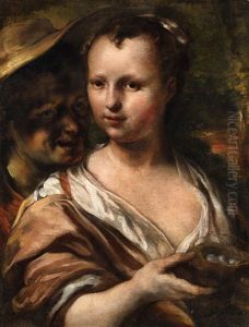 A Shepherd Couple by Jan van Noordt