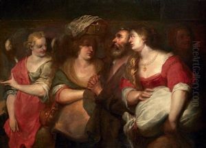 Saint Pierre Libere Par L'ange by Jan van Noordt