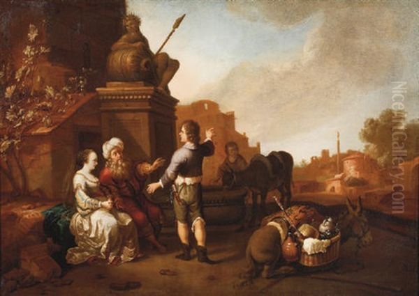 The Levite And His Concubine In Gibeah - view 1