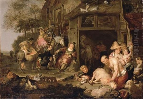 Nabal Refusing Provisions To King David's Emmissaries - view 1