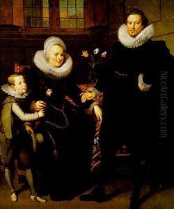 Portrait Of A Family In An Interior Portrait Of A Family In An Interior
