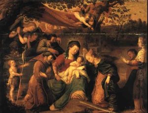 The Mystic Marriage Of St. Catherine by Adam van Noort