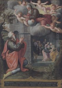 Die Verheissung Gottes An Abraham Von Seiner Zahlreichen Nachkommenschaft by Lambert van Noort