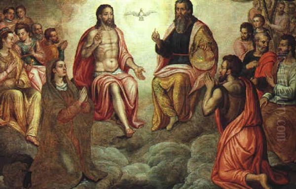 Die Dreifaltigkeit Mit Aposteln Und Heiligen - view 1