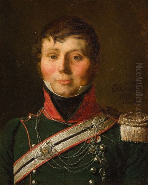 Portrait Of The Captain Of The First Chasseurs Regiment - view 1