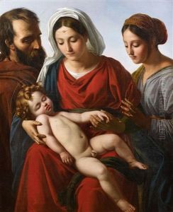 Sainte Famille by Sebastien Norblin de La Gourdaine