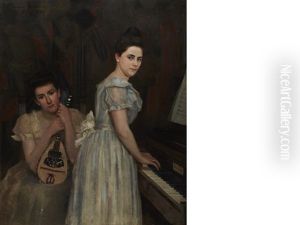 Two Ladies At The Piano by Eleanor Norcross