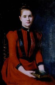 Jeune Fille A La Robe Rouge Jeune Fille A La Robe Rouge