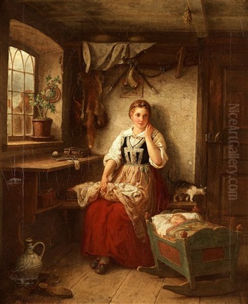Interior With Mother And Child - view 1
