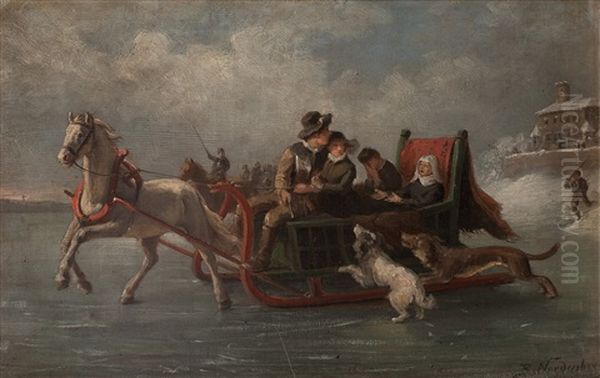 Sledging On The Ice - view 1