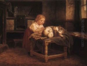 Liten Flicka Med Katt by Bengt Nordenberg
