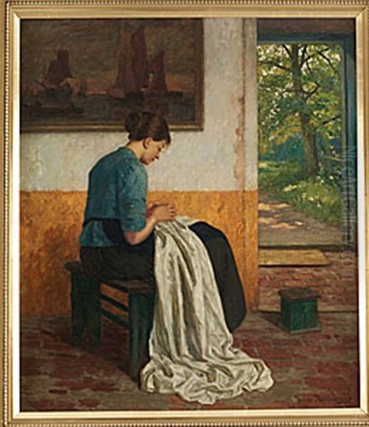 Kvinna Som Syr - view 1