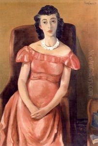 Portrait Of Lenore Marshall by Bror Julius Olsson Nordfeldt