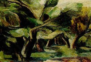 The Old Apple Orchard, Rowley by Bror Julius Olsson Nordfeldt